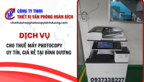 Dịch vụ cho thuê máy photocopy uy tín, giá rẻ tại Bình Dương