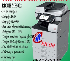 Cho thuê máy in Ricoh MP5002 tại KCN Đồng An 2