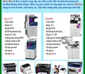 Cho thuê máy photocopy huyện bến cát bình dương