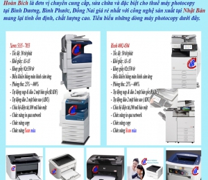 Cho thuê máy photocopy dĩ an bình dương