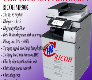 Cho thuê máy in Ricoh MP5002 tại KCN Bình An
