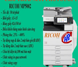 Cho thuê máy photocopy kcn nam tân uyên