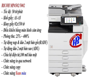 Dịch vụ cho thuê máy in Ricoh MP5002 giá rẻ tại KCN Việt Remax
