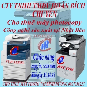 Cho thuê máy photocopy thủ dầu một