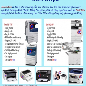 Cho thuê máy photocopy dĩ an bình dương