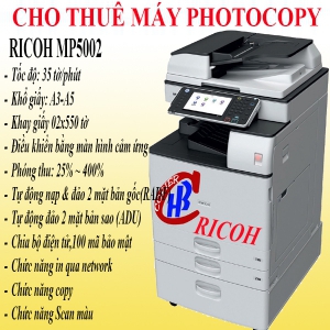 Cho thuê máy in Ricoh MP5002 tại KCN An Tây