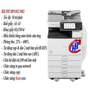 Cho thuê máy in Ricoh MP5002 giá rẻ tại KCN Mỹ Phước 3