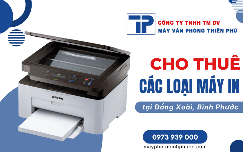 cho thuê máy in Đồng Xoài Bình Phước